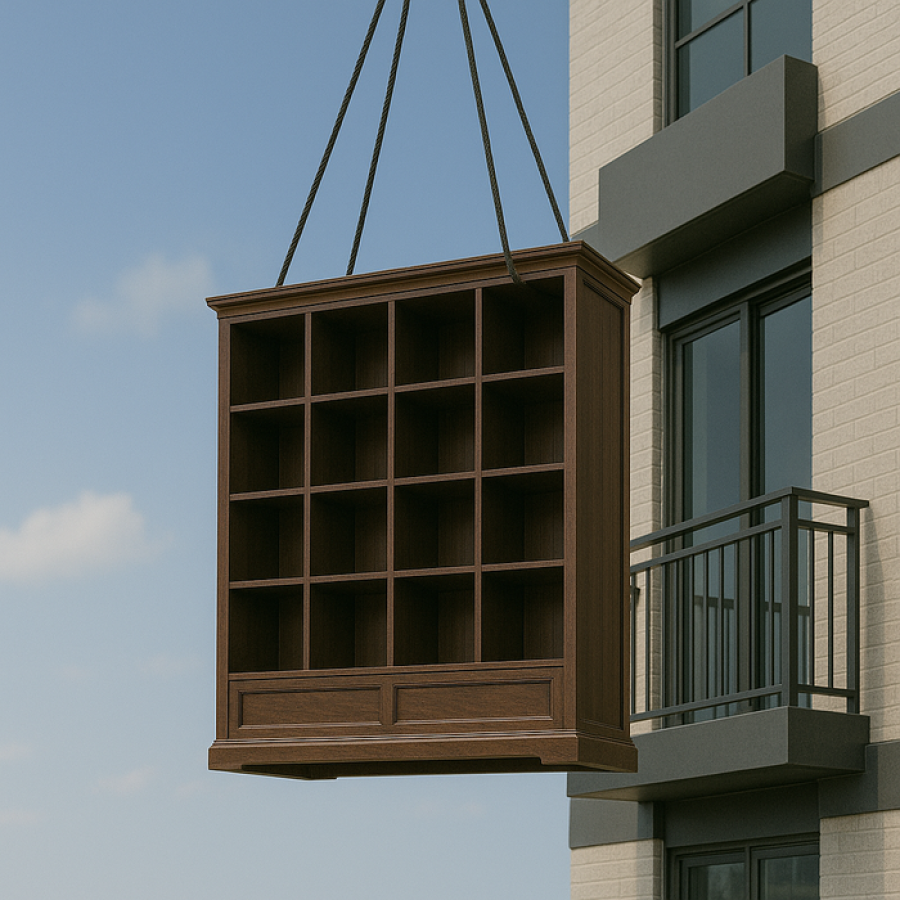¿Cómo subir muebles por balcón sin dañar paredes ni pasillos?